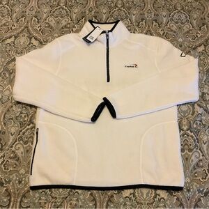 NWT Cutter & Buck Cascade Eco Sherpa fleece Capital One 1/4 Zip